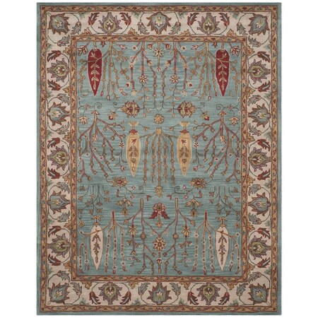 Safavieh Heritage Runner Hand Tufted Rug, Blue and Ivory - 2 ft.-3 in. x 14 ft. HG735A-214